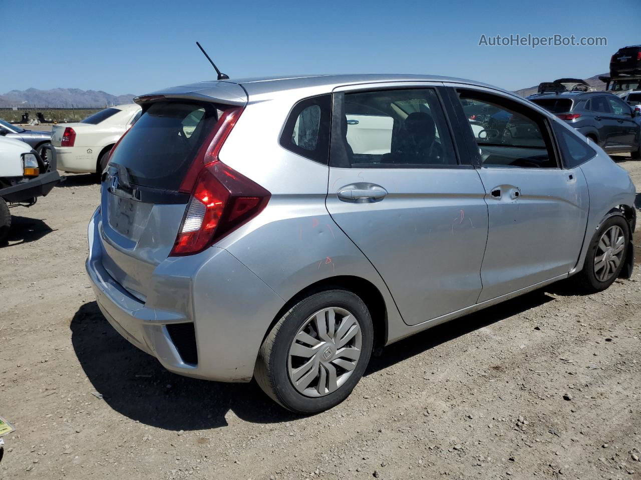 2016 Honda Fit Lx Silver vin: JHMGK5H58GX024035