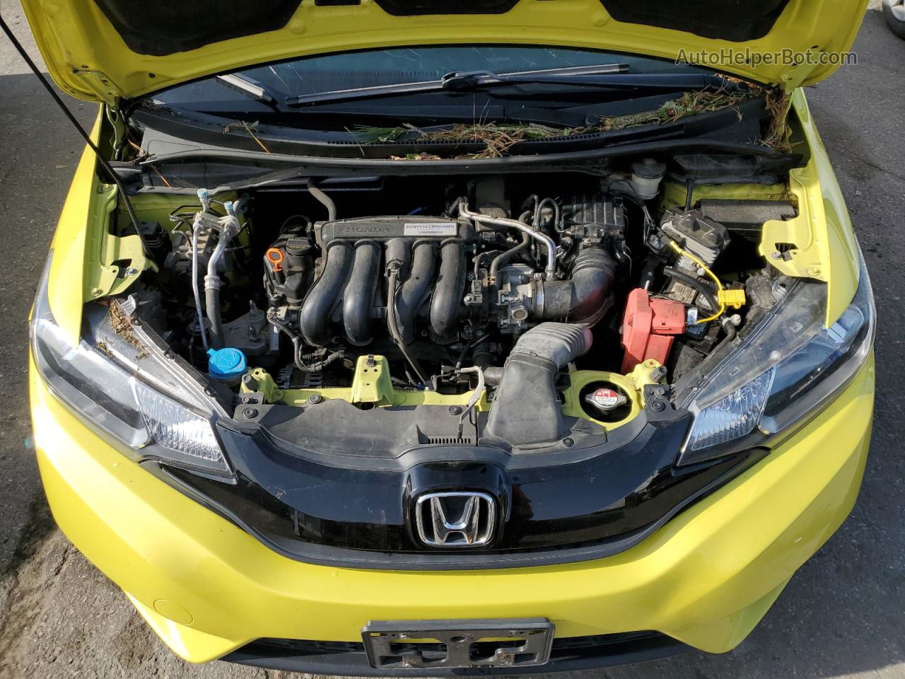 2016 Honda Fit Lx Yellow vin: JHMGK5H59GS003398