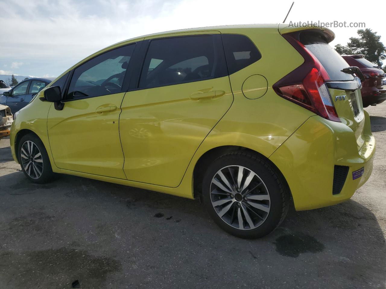 2016 Honda Fit Lx Yellow vin: JHMGK5H59GS003398