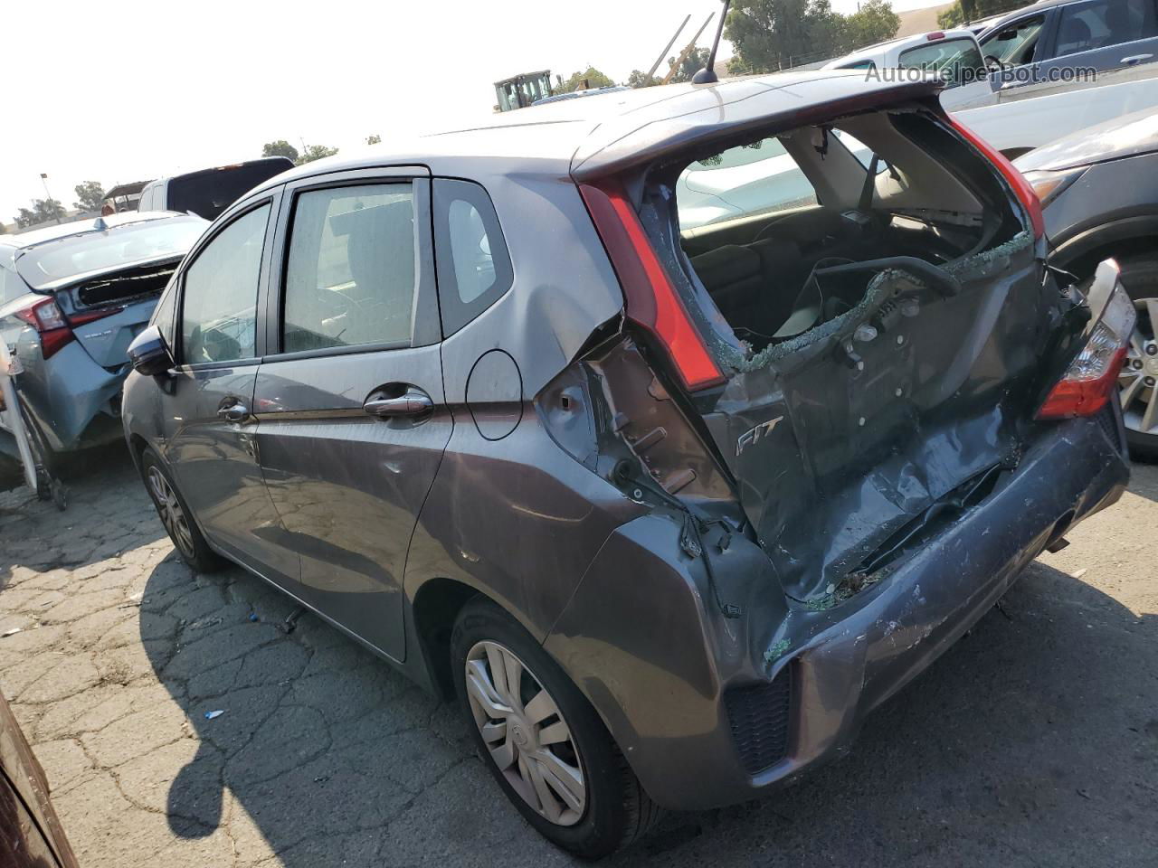 2016 Honda Fit Lx Gray vin: JHMGK5H59GS007502