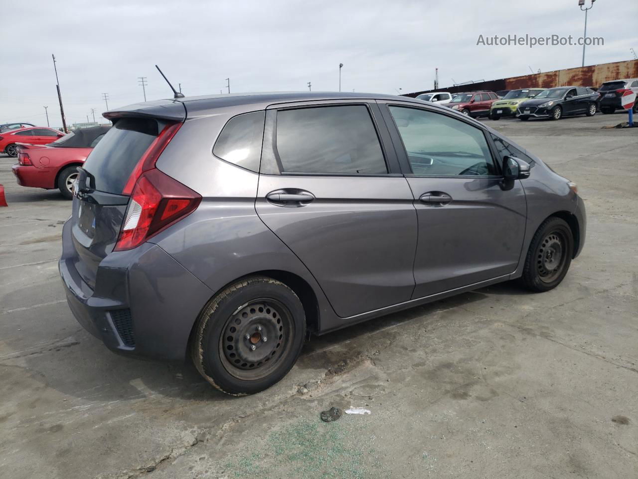 2016 Honda Fit Lx Серый vin: JHMGK5H59GS010089