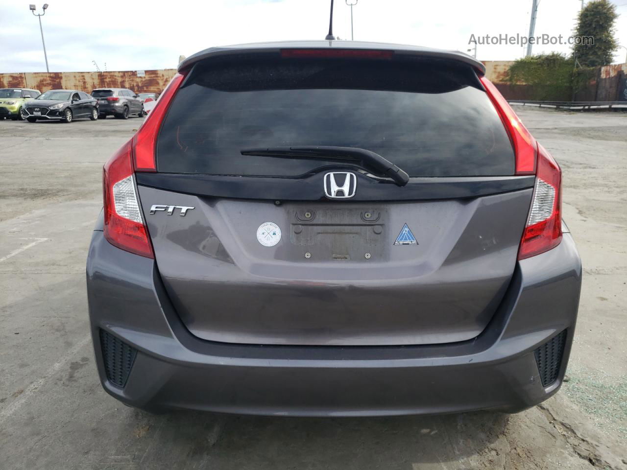 2016 Honda Fit Lx Серый vin: JHMGK5H59GS010089