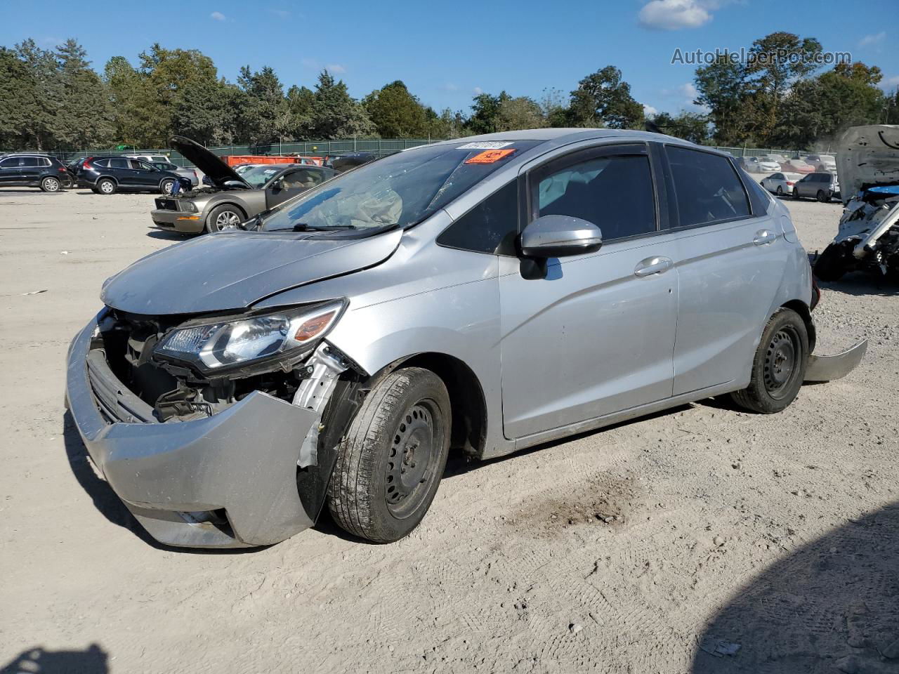 2016 Honda Fit Lx Silver vin: JHMGK5H59GS011307