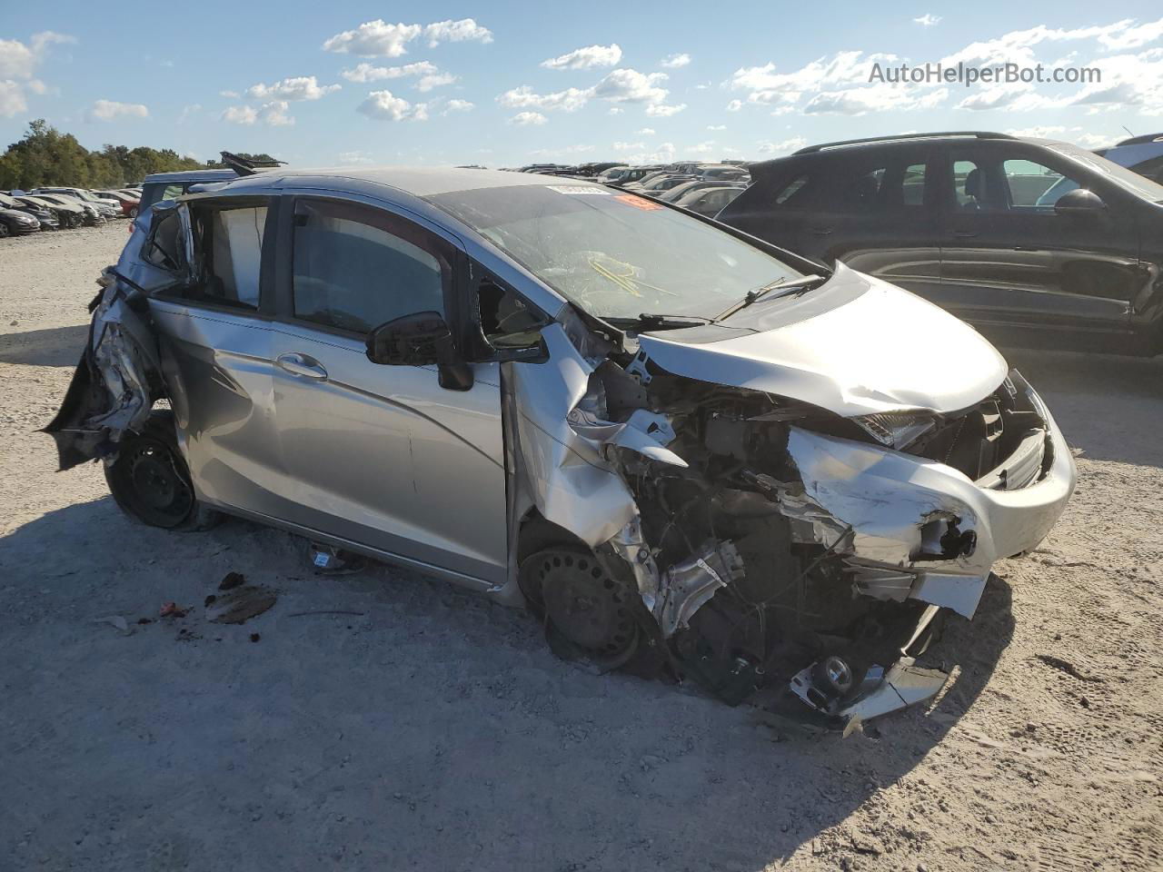 2016 Honda Fit Lx Silver vin: JHMGK5H59GS011307