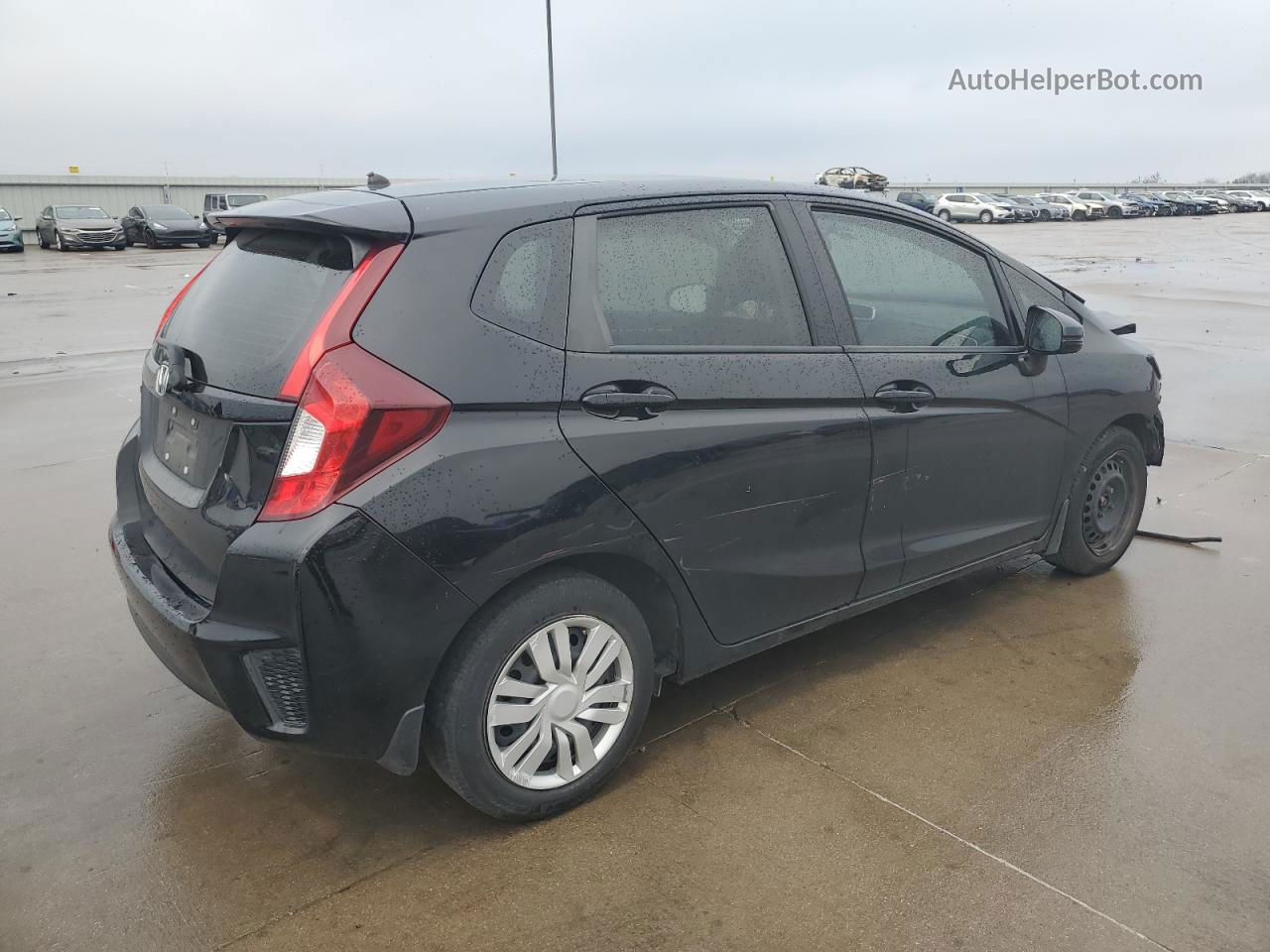 2016 Honda Fit Lx Black vin: JHMGK5H59GS011825