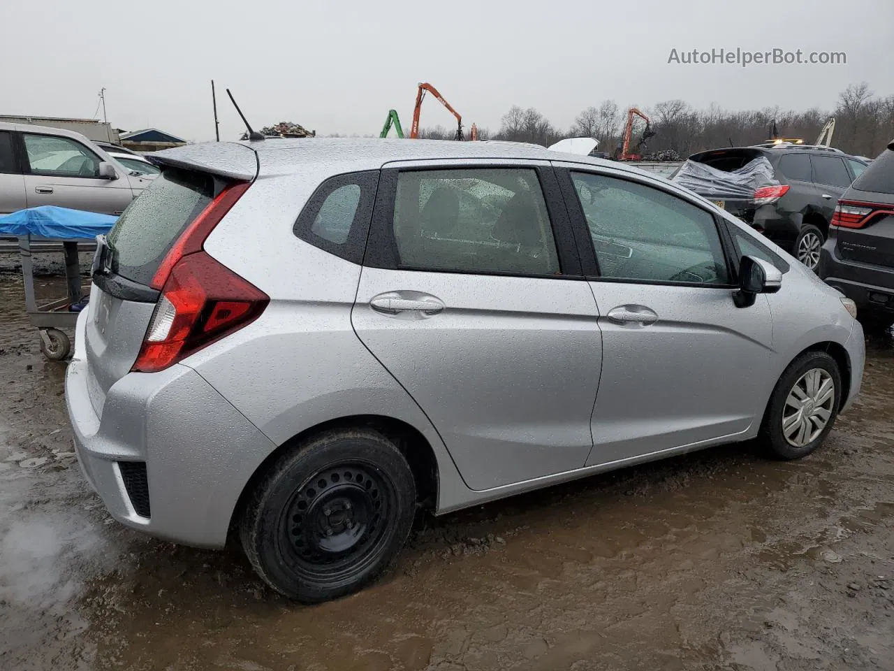 2016 Honda Fit Lx Silver vin: JHMGK5H59GX010483