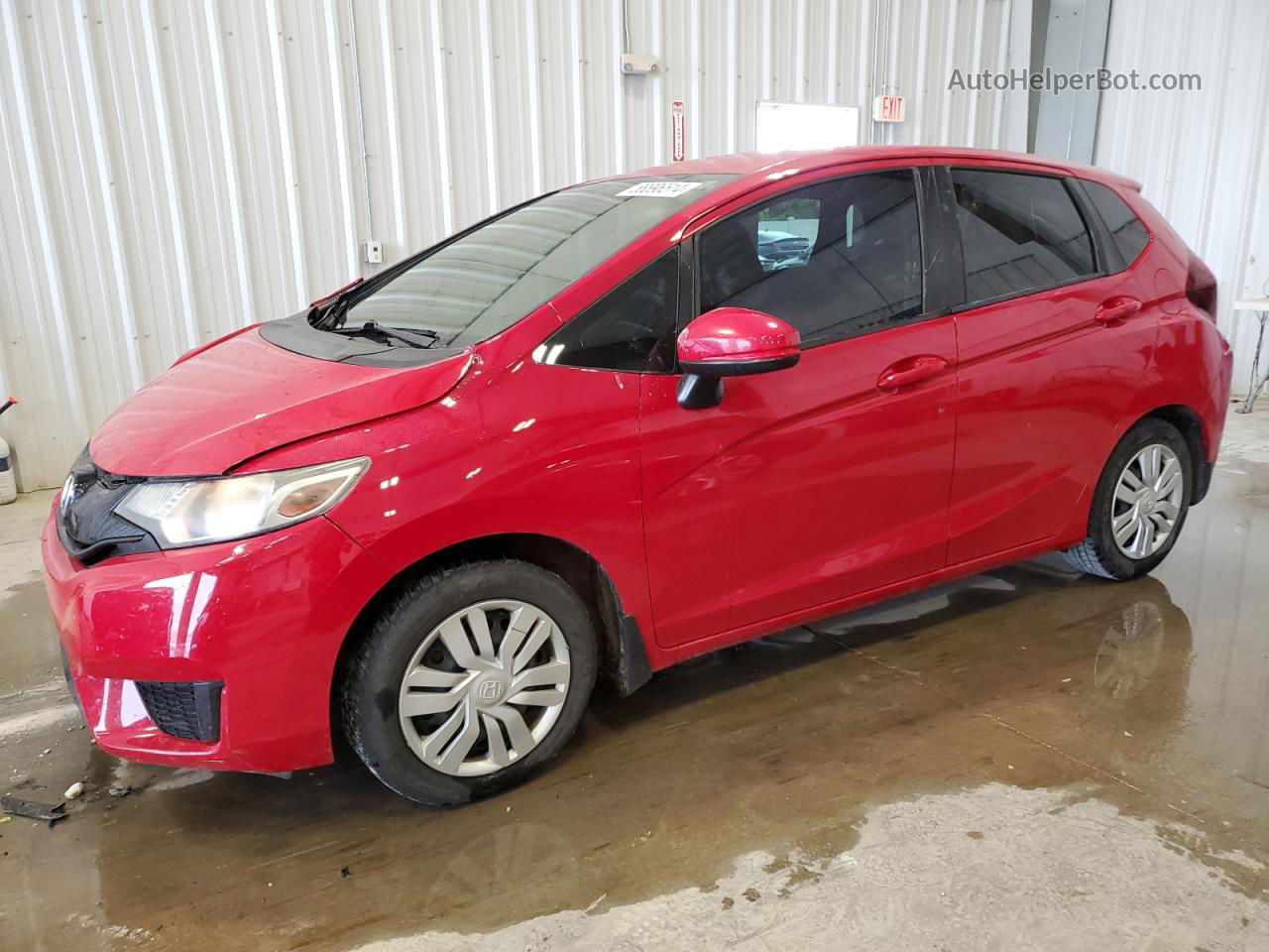 2016 Honda Fit Lx Red vin: JHMGK5H59GX014470