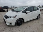 2016 Honda Fit Lx White vin: JHMGK5H59GX023458