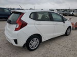 2016 Honda Fit Lx White vin: JHMGK5H59GX023458