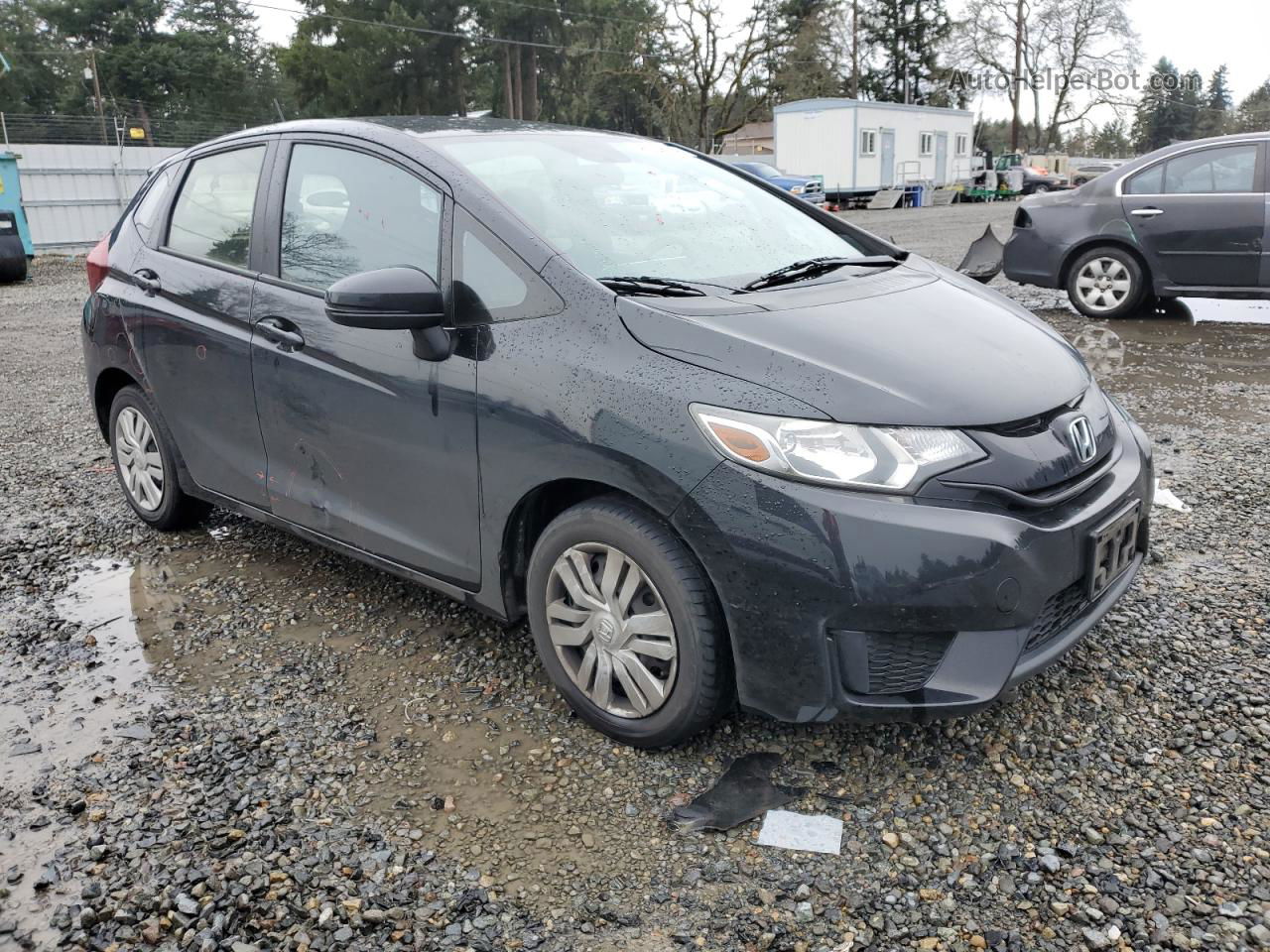 2016 Honda Fit Lx Black vin: JHMGK5H59GX030880