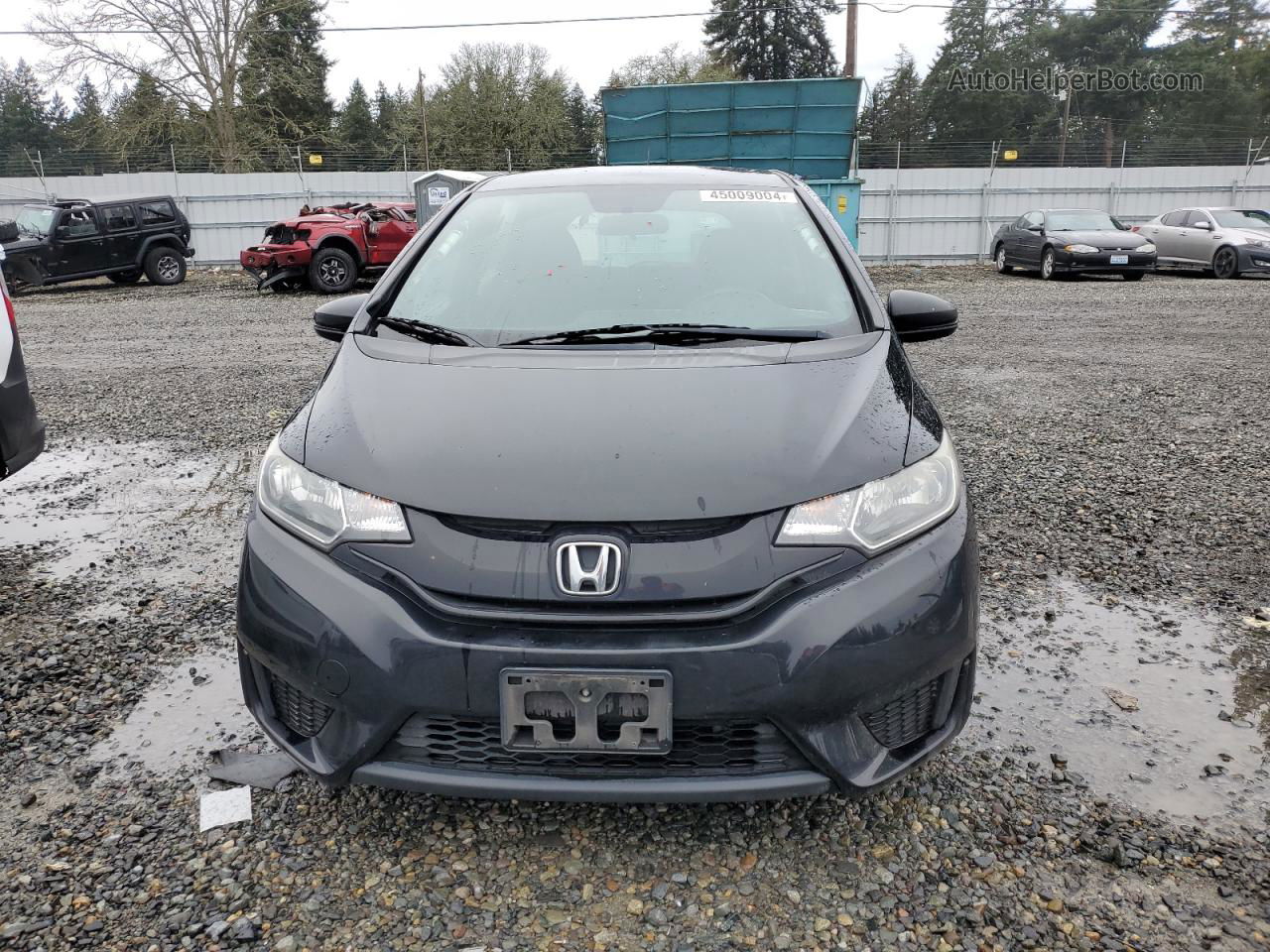 2016 Honda Fit Lx Black vin: JHMGK5H59GX030880