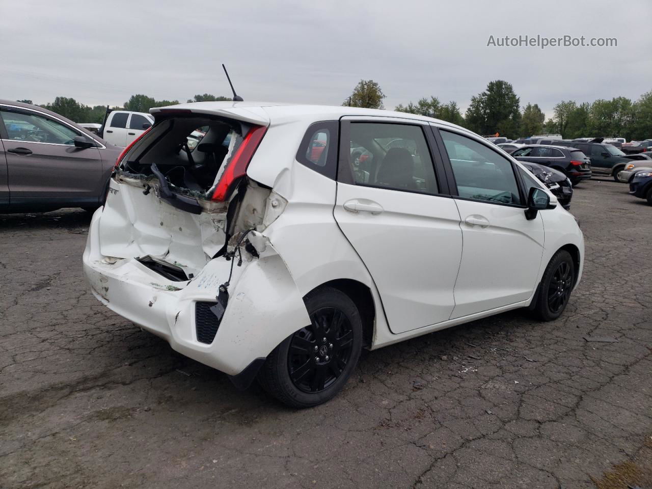 2016 Honda Fit Lx Белый vin: JHMGK5H5XGS002650