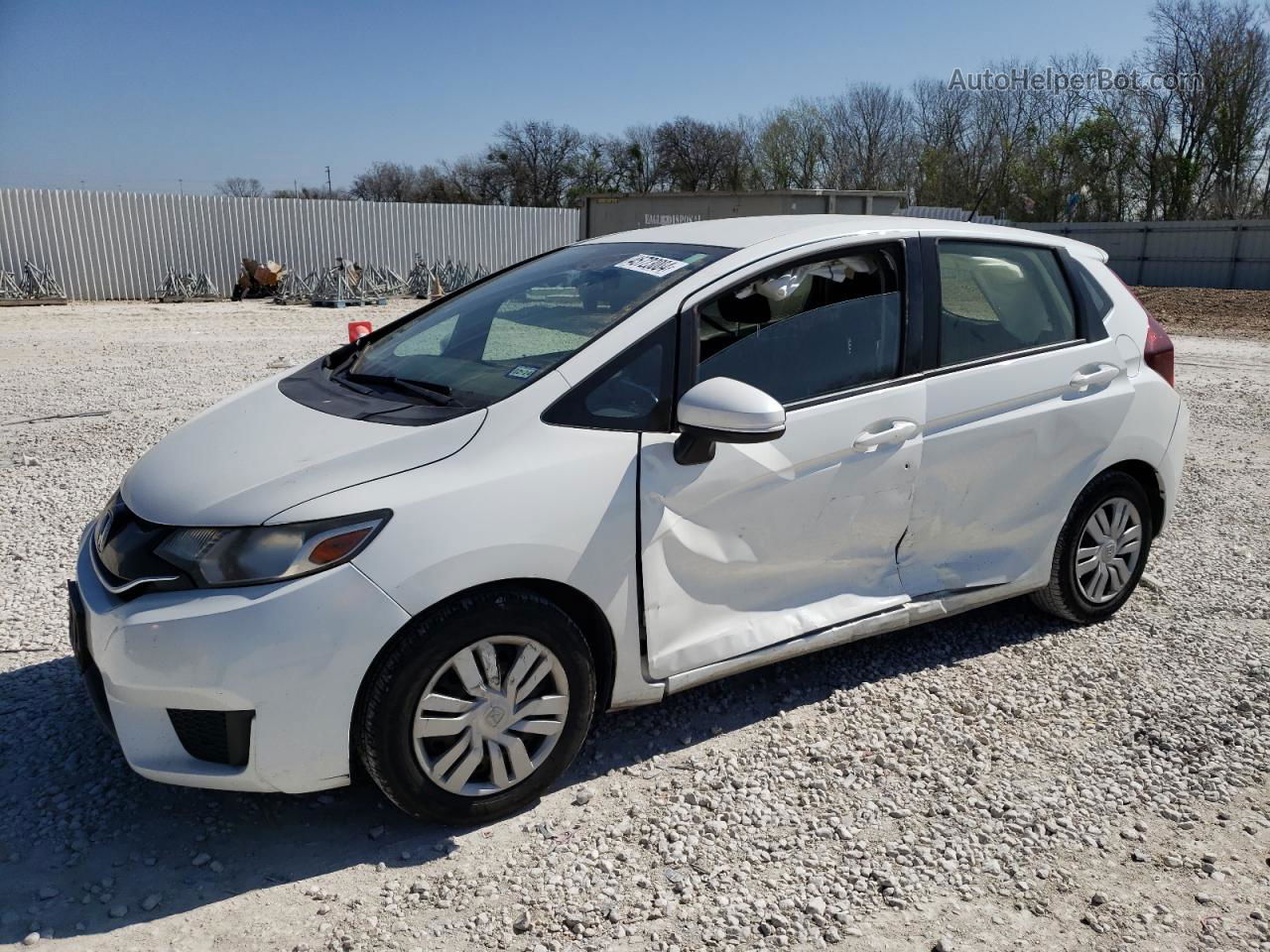 2016 Honda Fit Lx Белый vin: JHMGK5H5XGS013809