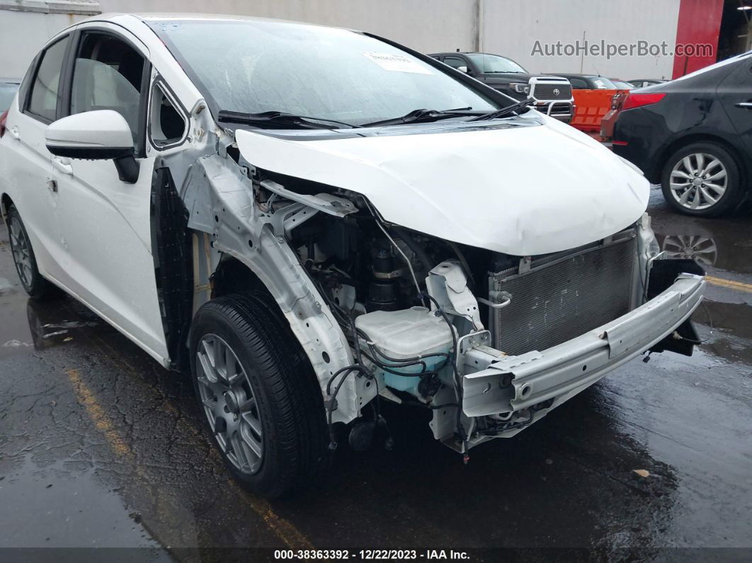 2016 Honda Fit Lx White vin: JHMGK5H5XGX017684