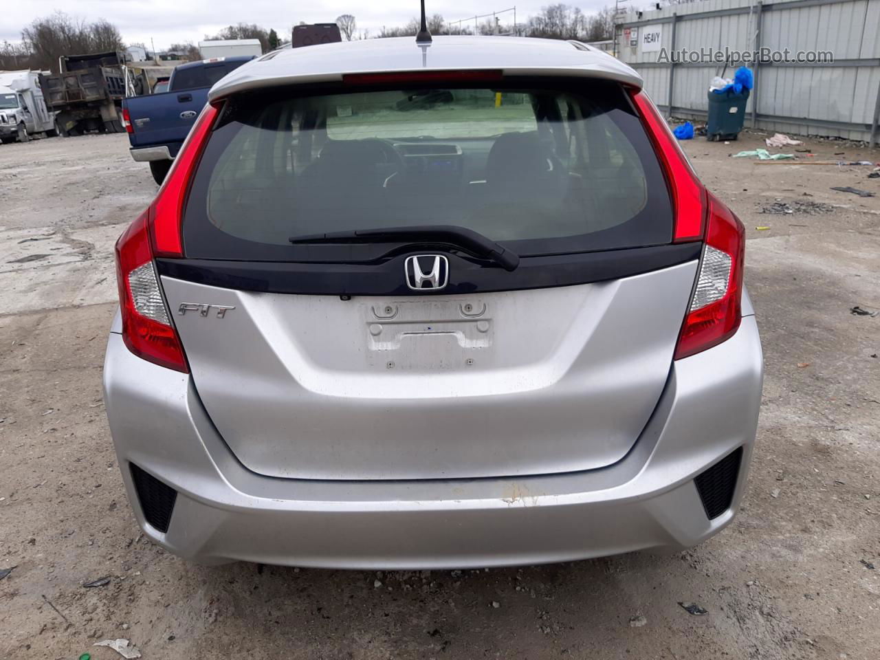 2016 Honda Fit Lx Silver vin: JHMGK5H5XGX025834