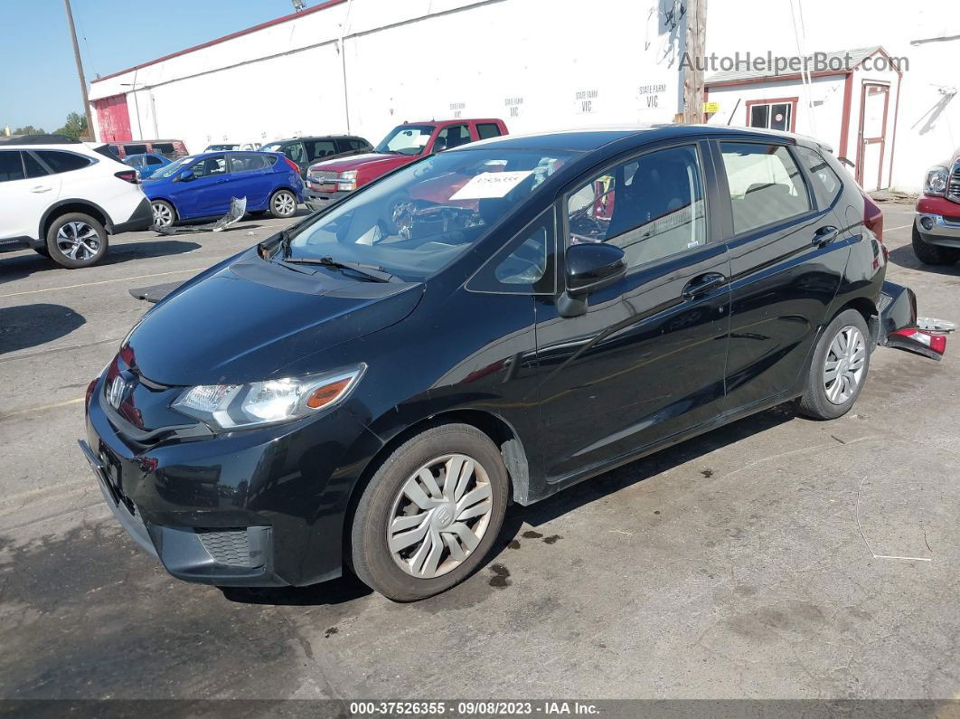 2016 Honda Fit Lx Black vin: JHMGK5H5XGX035005