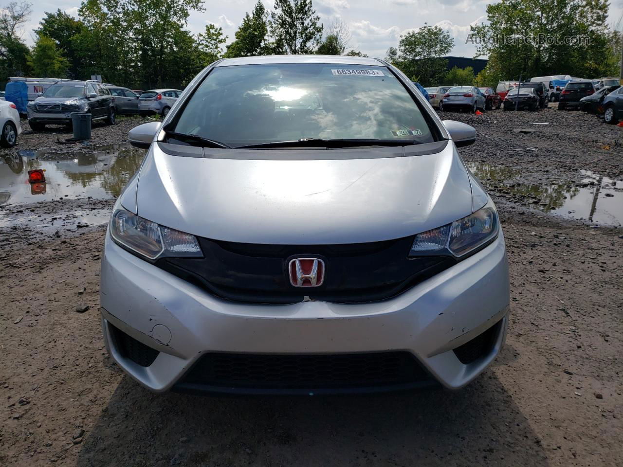 2016 Honda Fit Lx Silver vin: JHMGK5H5XGX036722