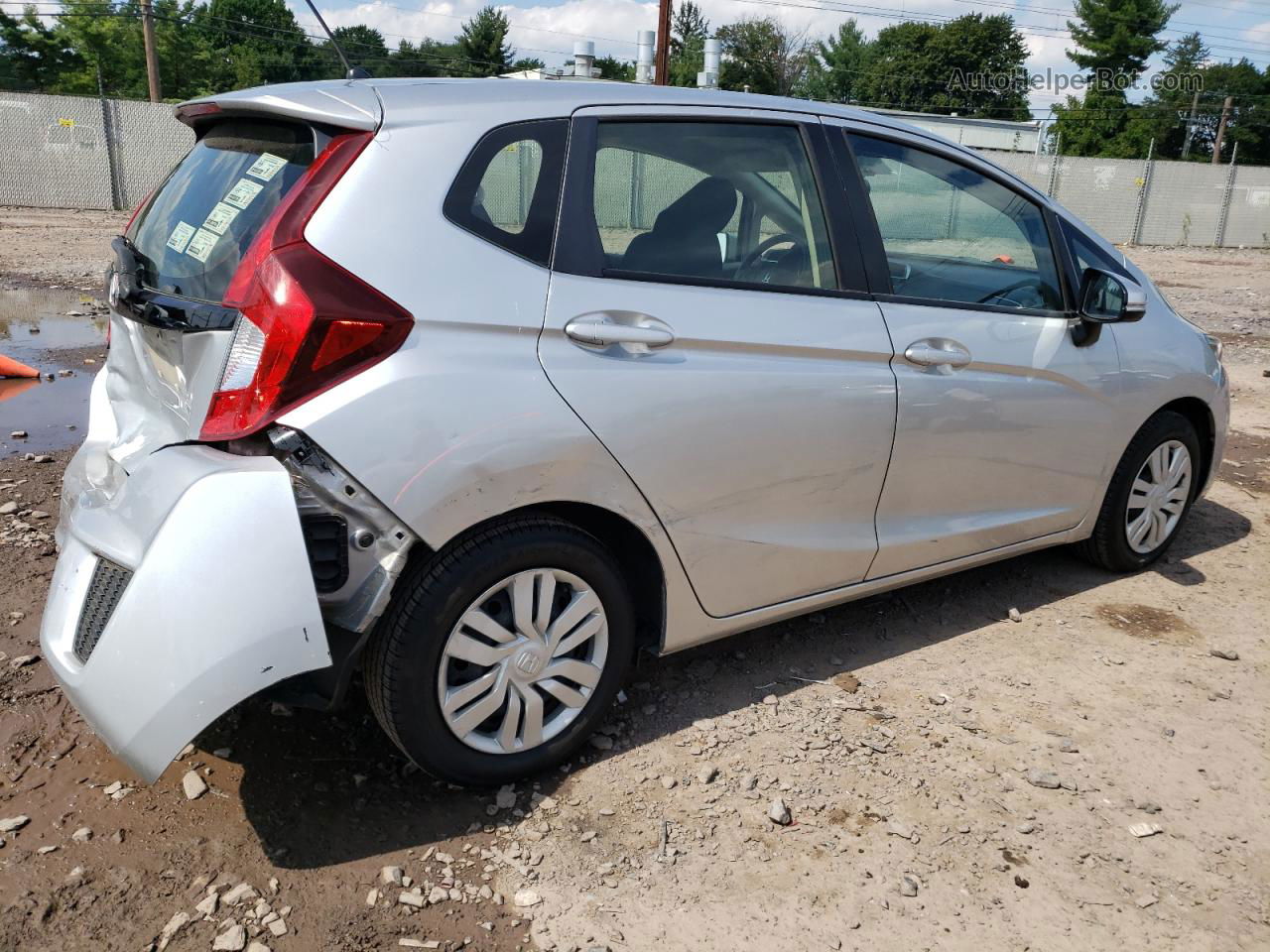 2016 Honda Fit Lx Silver vin: JHMGK5H5XGX036722