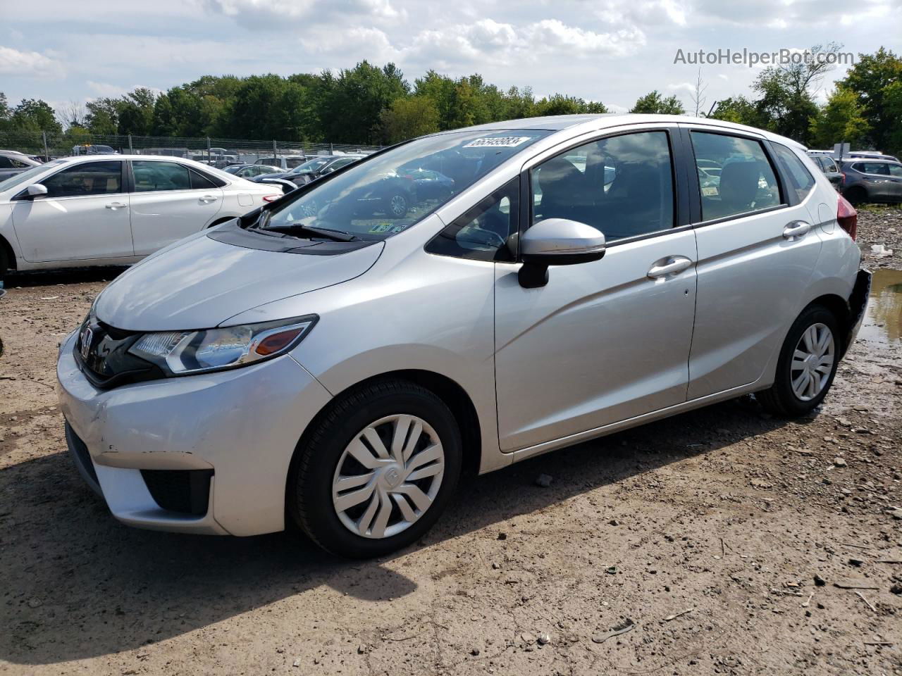 2016 Honda Fit Lx Silver vin: JHMGK5H5XGX036722