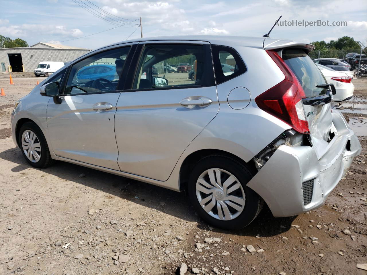 2016 Honda Fit Lx Silver vin: JHMGK5H5XGX036722