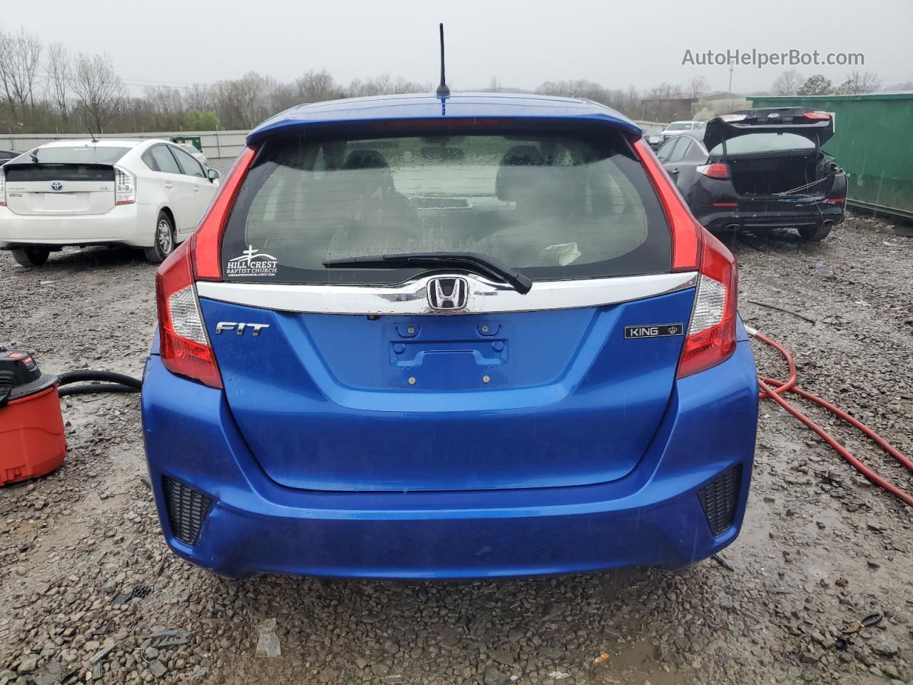 2016 Honda Fit Ex Blue vin: JHMGK5H70GS008524