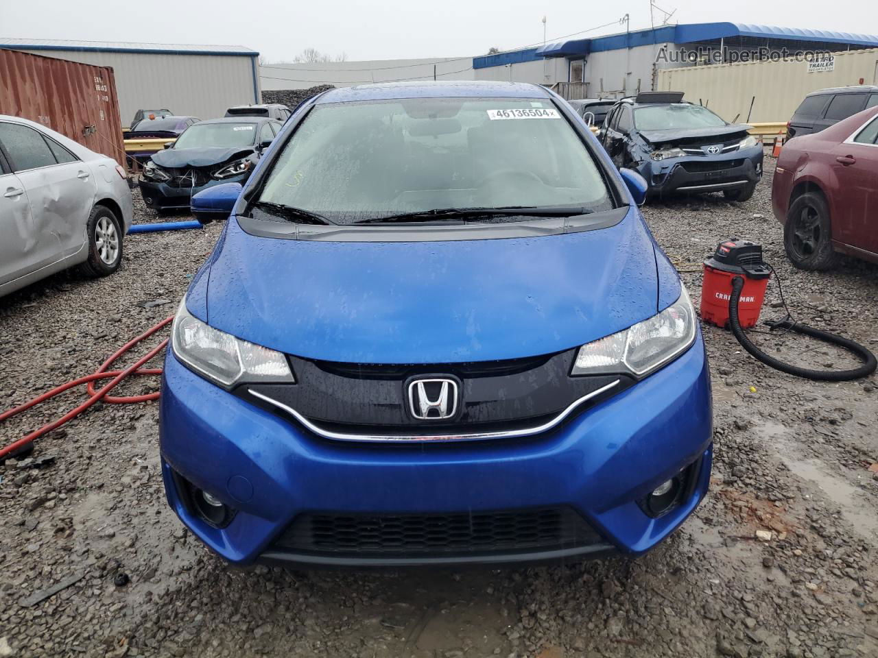 2016 Honda Fit Ex Blue vin: JHMGK5H70GS008524