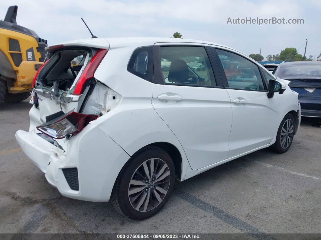 2016 Honda Fit Ex White vin: JHMGK5H70GX001415