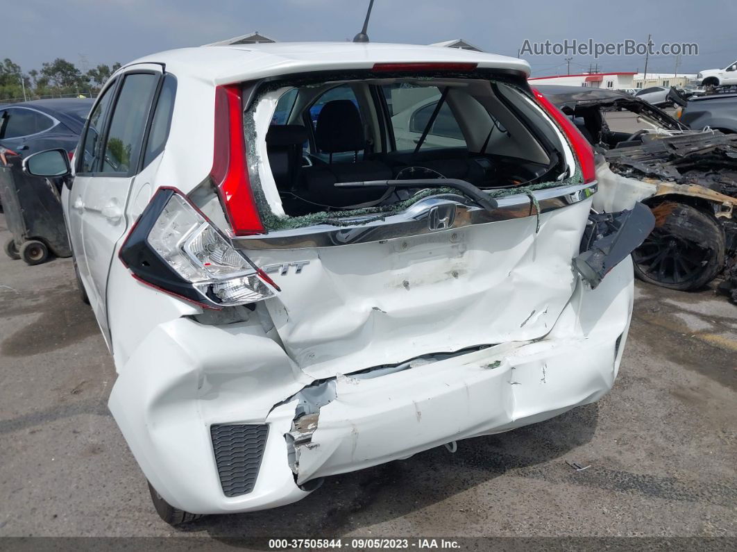 2016 Honda Fit Ex White vin: JHMGK5H70GX001415