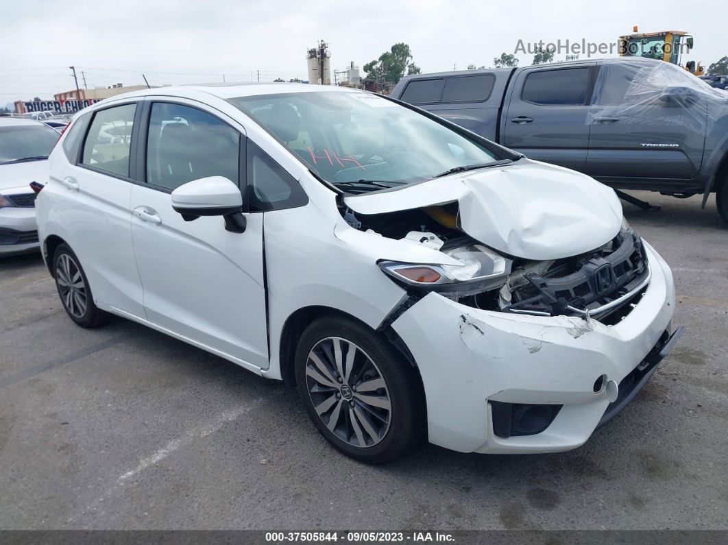 2016 Honda Fit Ex White vin: JHMGK5H70GX001415