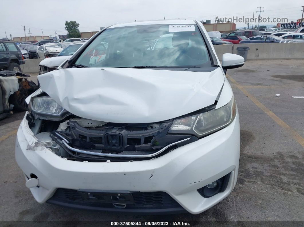 2016 Honda Fit Ex White vin: JHMGK5H70GX001415