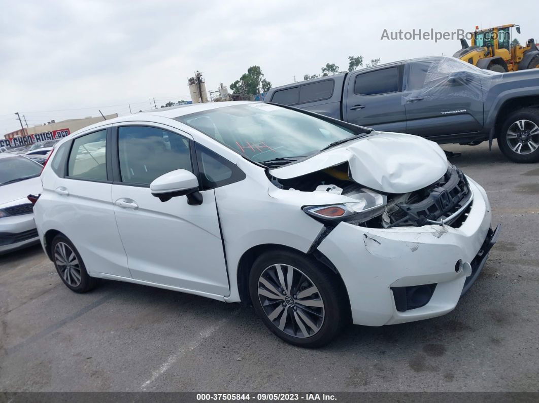 2016 Honda Fit Ex White vin: JHMGK5H70GX001415