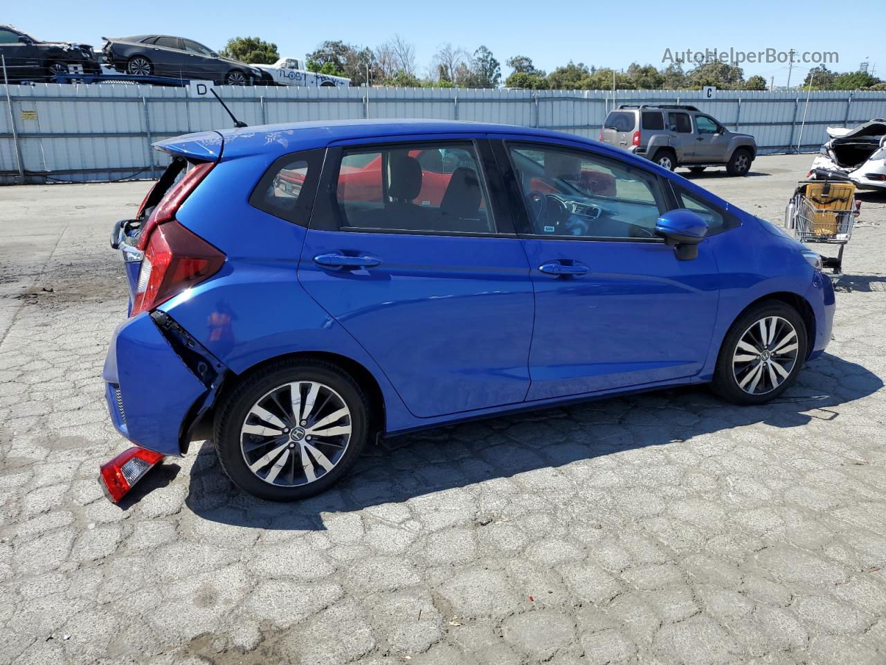 2016 Honda Fit Ex Blue vin: JHMGK5H70GX002516