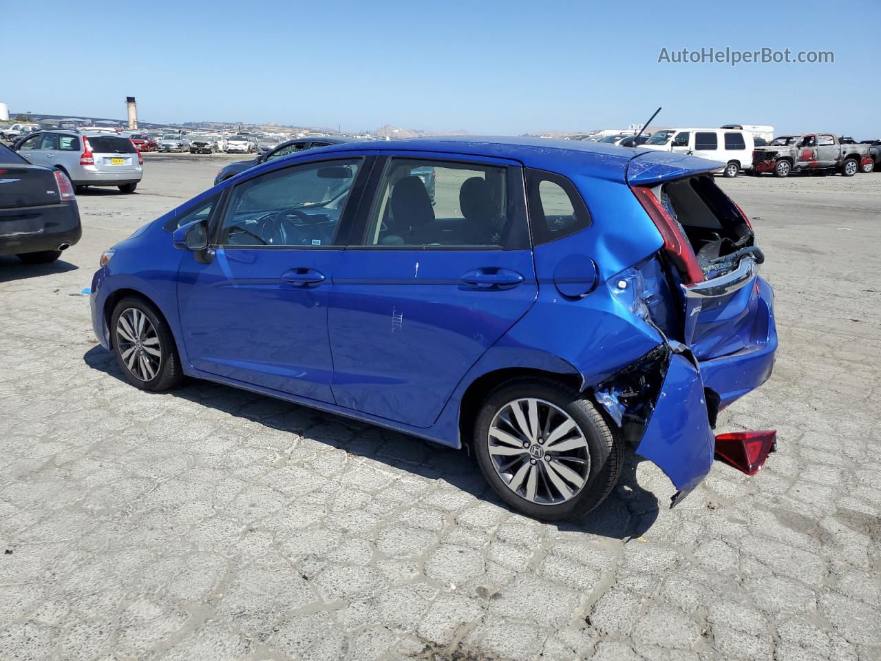 2016 Honda Fit Ex Blue vin: JHMGK5H70GX002516