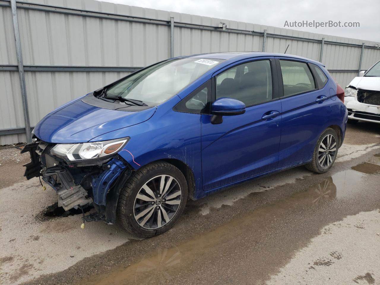 2016 Honda Fit Ex Blue vin: JHMGK5H70GX040344