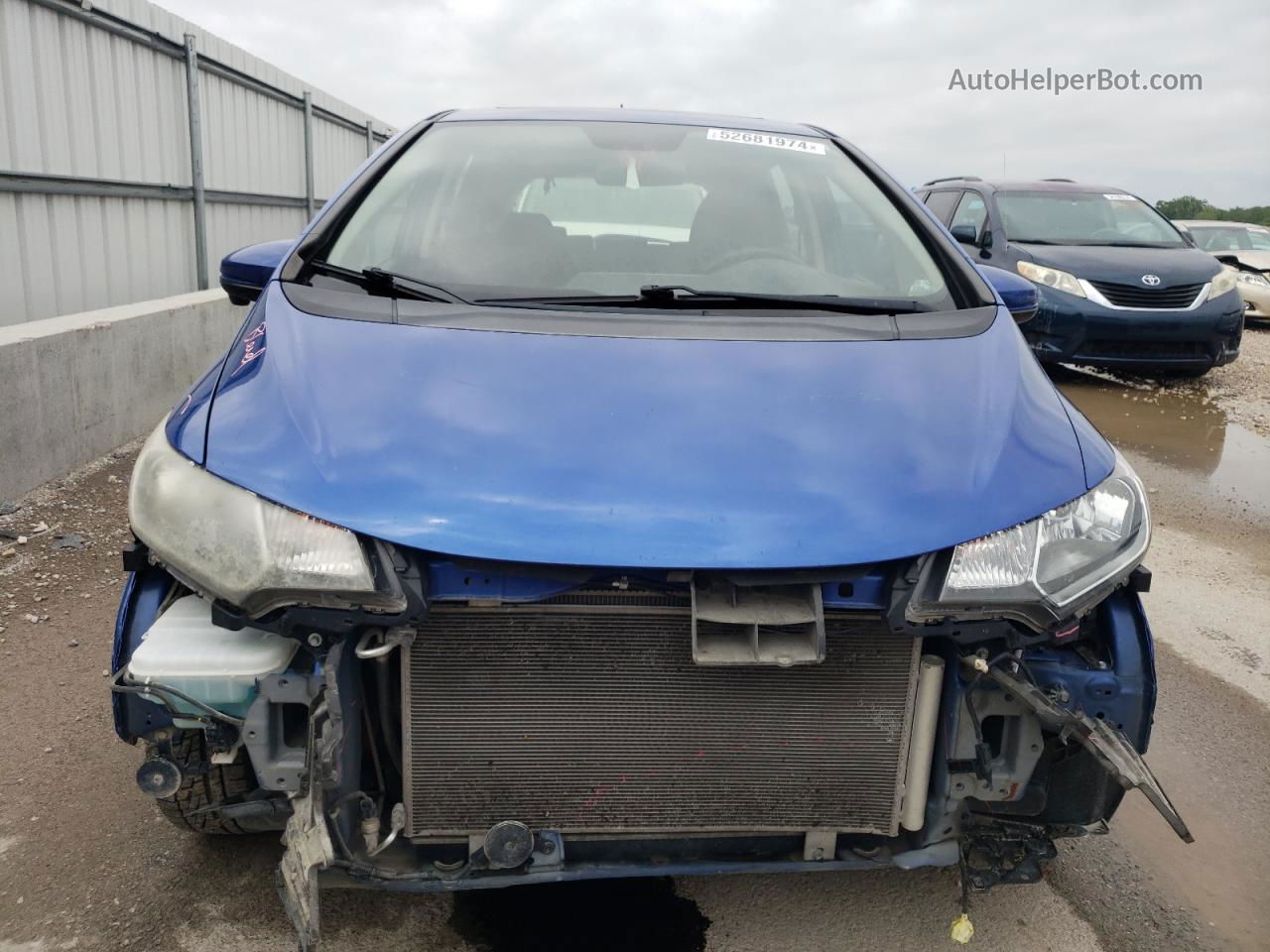 2016 Honda Fit Ex Blue vin: JHMGK5H70GX040344