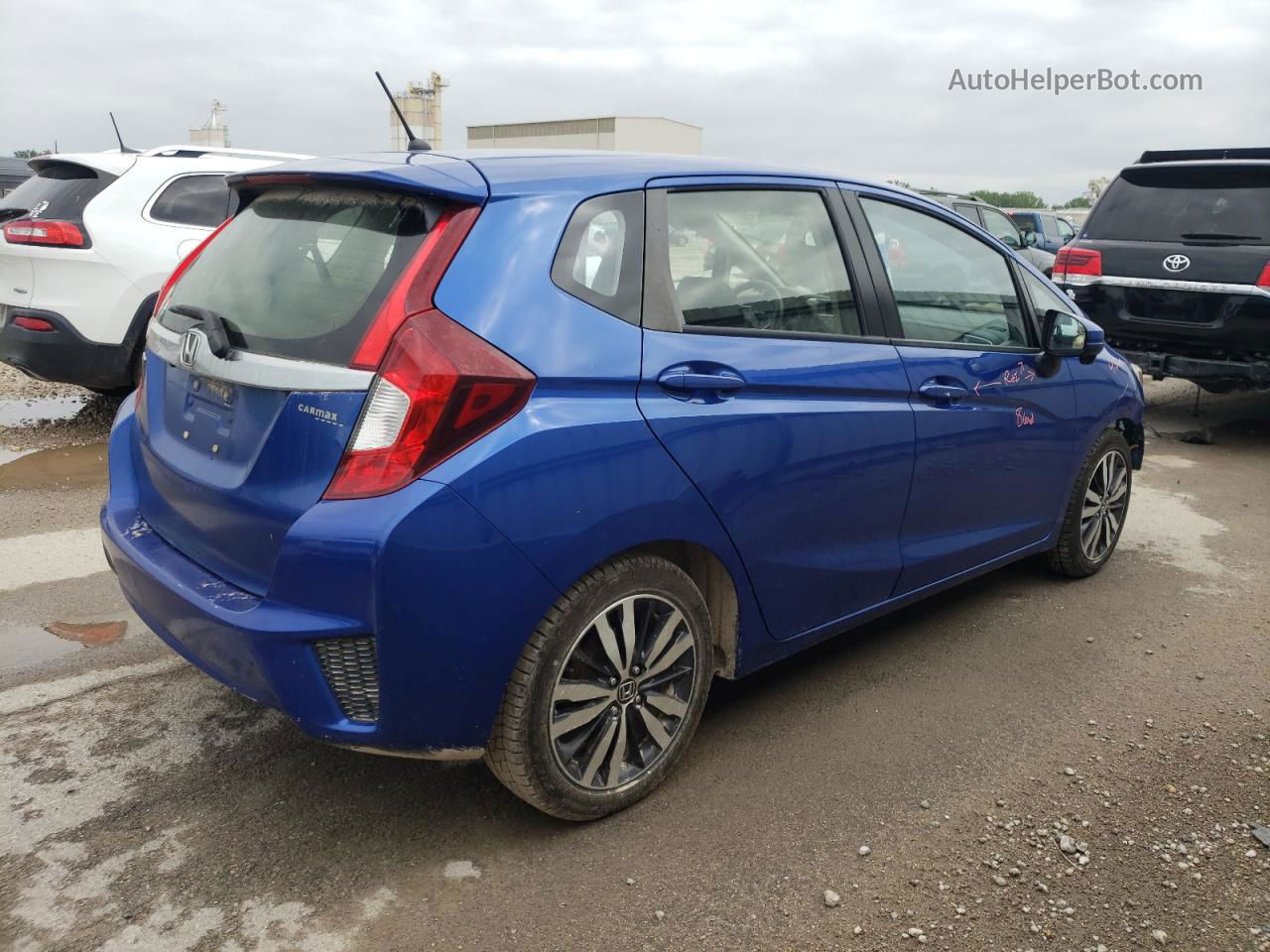 2016 Honda Fit Ex Blue vin: JHMGK5H70GX040344