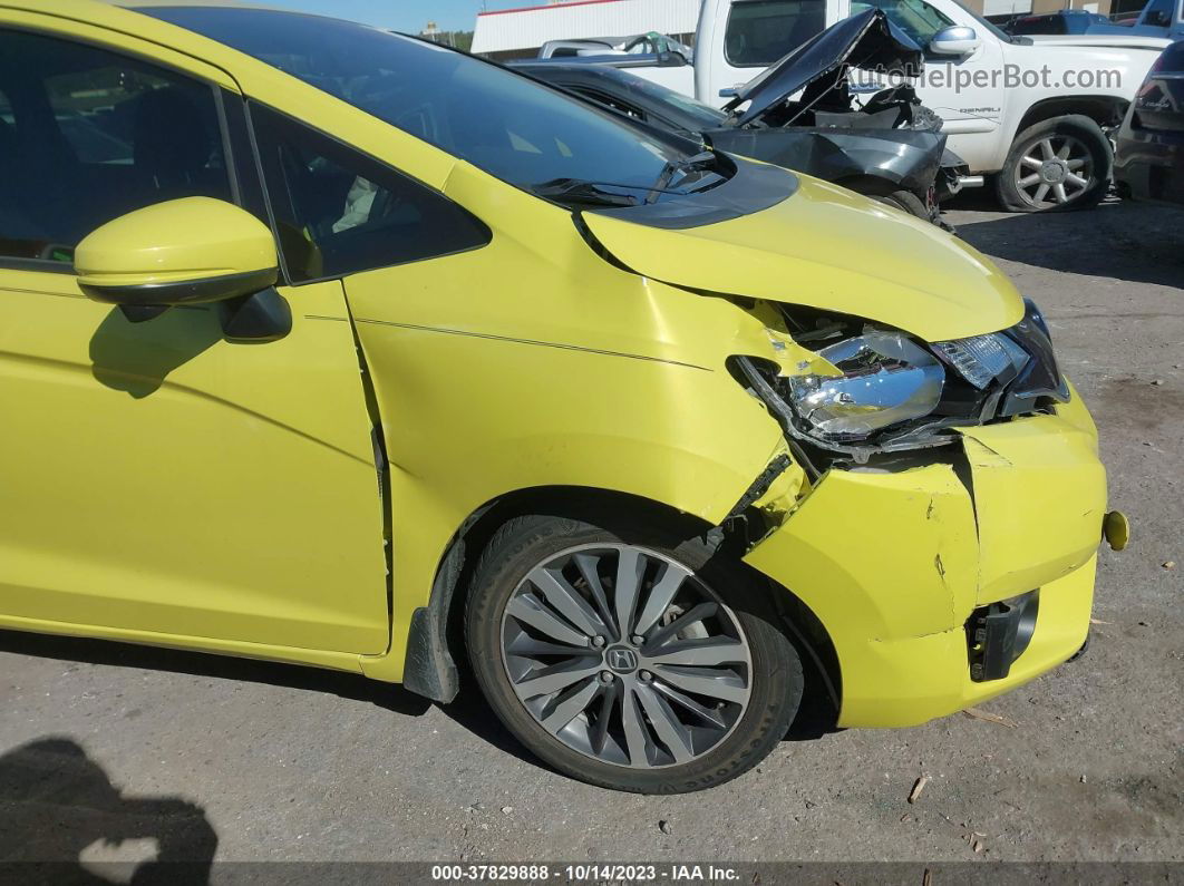 2016 Honda Fit Ex Yellow vin: JHMGK5H70GX044569