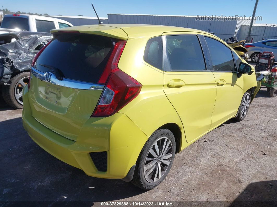 2016 Honda Fit Ex Yellow vin: JHMGK5H70GX044569