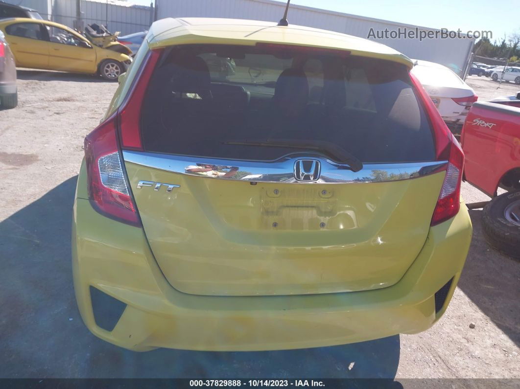 2016 Honda Fit Ex Yellow vin: JHMGK5H70GX044569