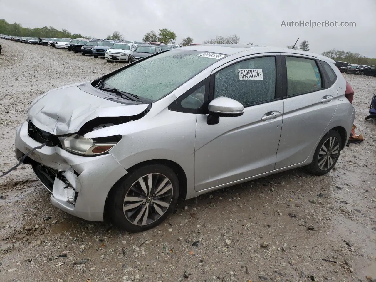 2016 Honda Fit Ex Silver vin: JHMGK5H71GX016652