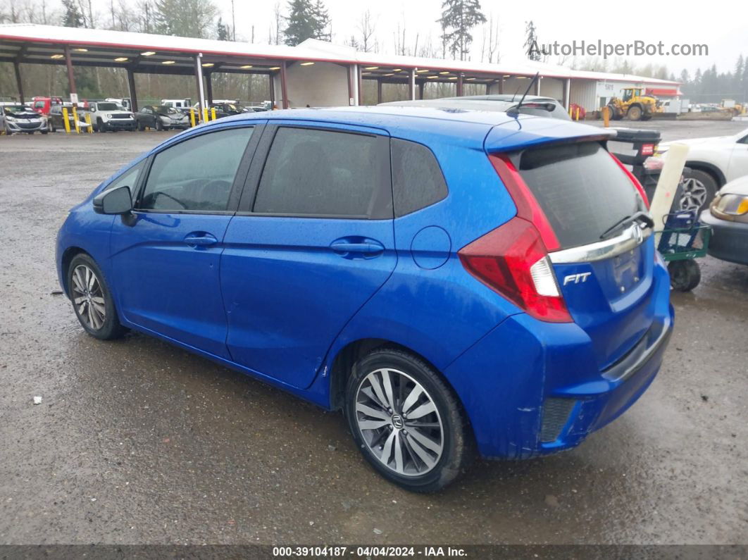 2016 Honda Fit Ex Blue vin: JHMGK5H71GX037307