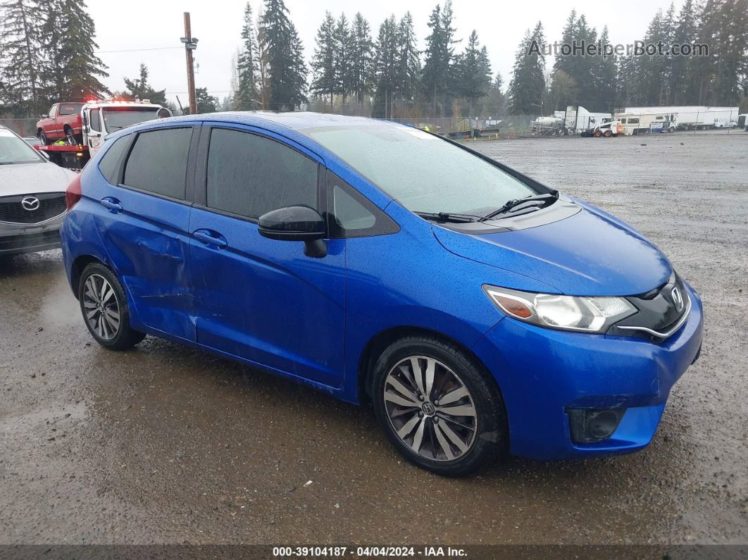 2016 Honda Fit Ex Blue vin: JHMGK5H71GX037307