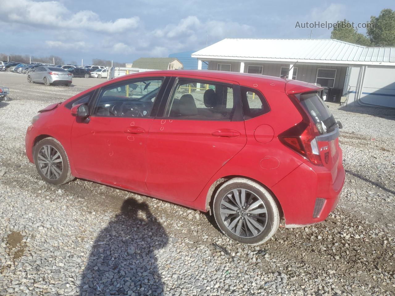 2016 Honda Fit Ex Red vin: JHMGK5H71GX046427