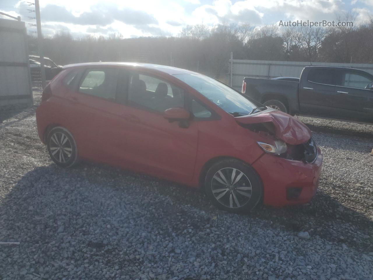 2016 Honda Fit Ex Red vin: JHMGK5H71GX046427