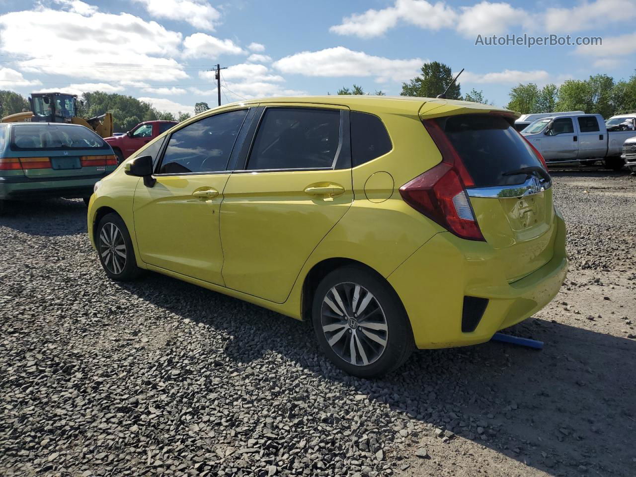 2016 Honda Fit Ex Yellow vin: JHMGK5H72GS006225