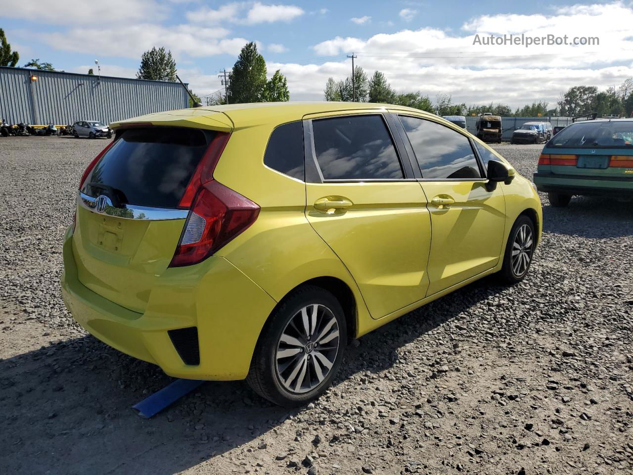 2016 Honda Fit Ex Yellow vin: JHMGK5H72GS006225