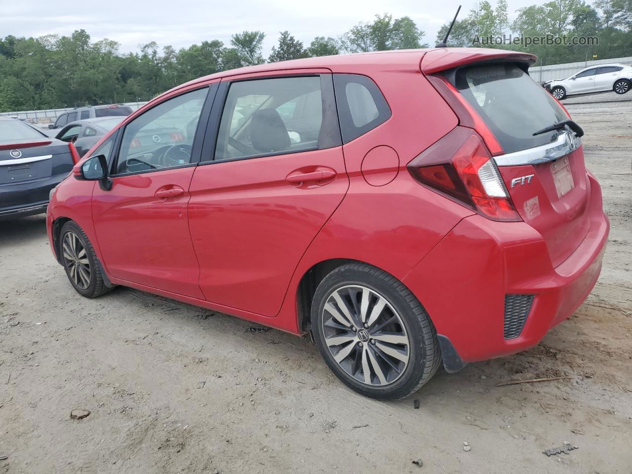 2016 Honda Fit Ex Red vin: JHMGK5H72GX010679