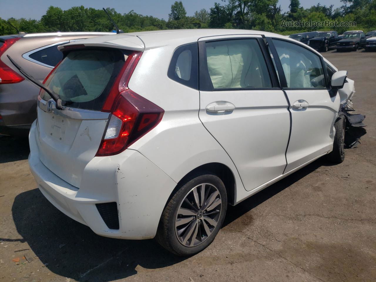 2016 Honda Fit Ex White vin: JHMGK5H72GX042290