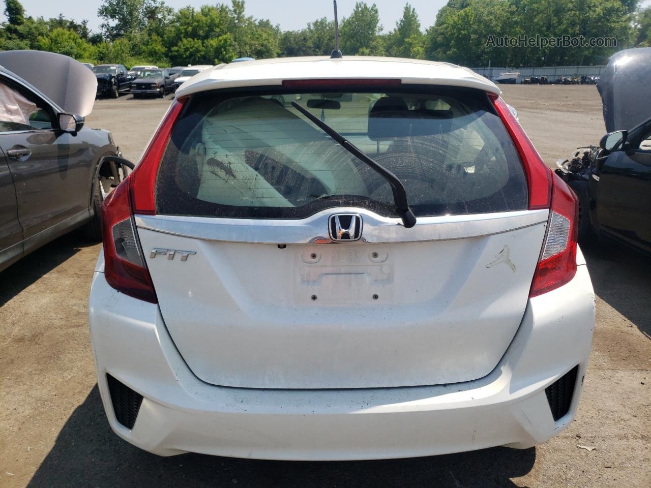 2016 Honda Fit Ex White vin: JHMGK5H72GX042290