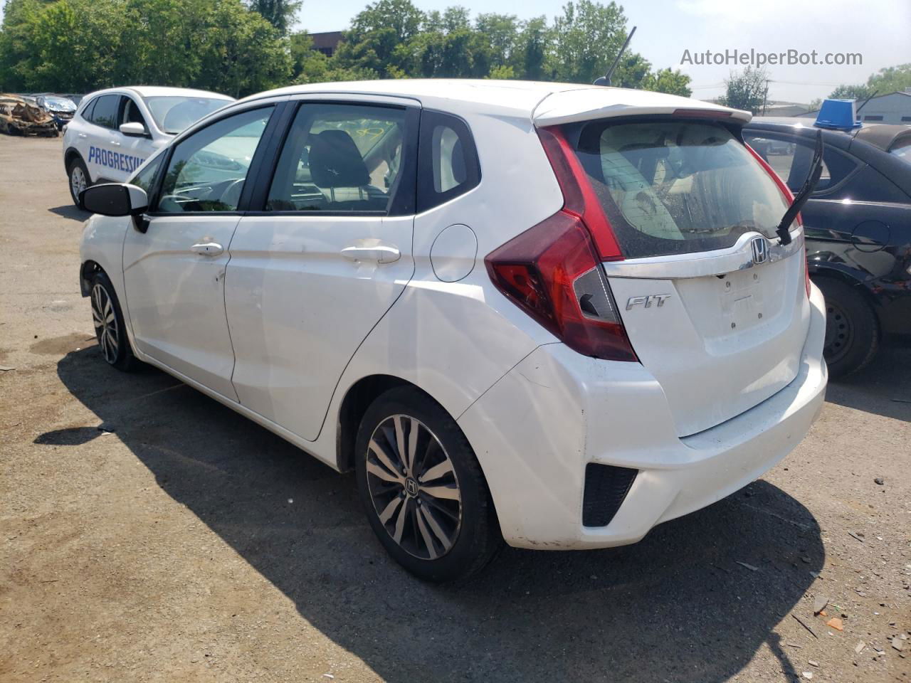 2016 Honda Fit Ex White vin: JHMGK5H72GX042290